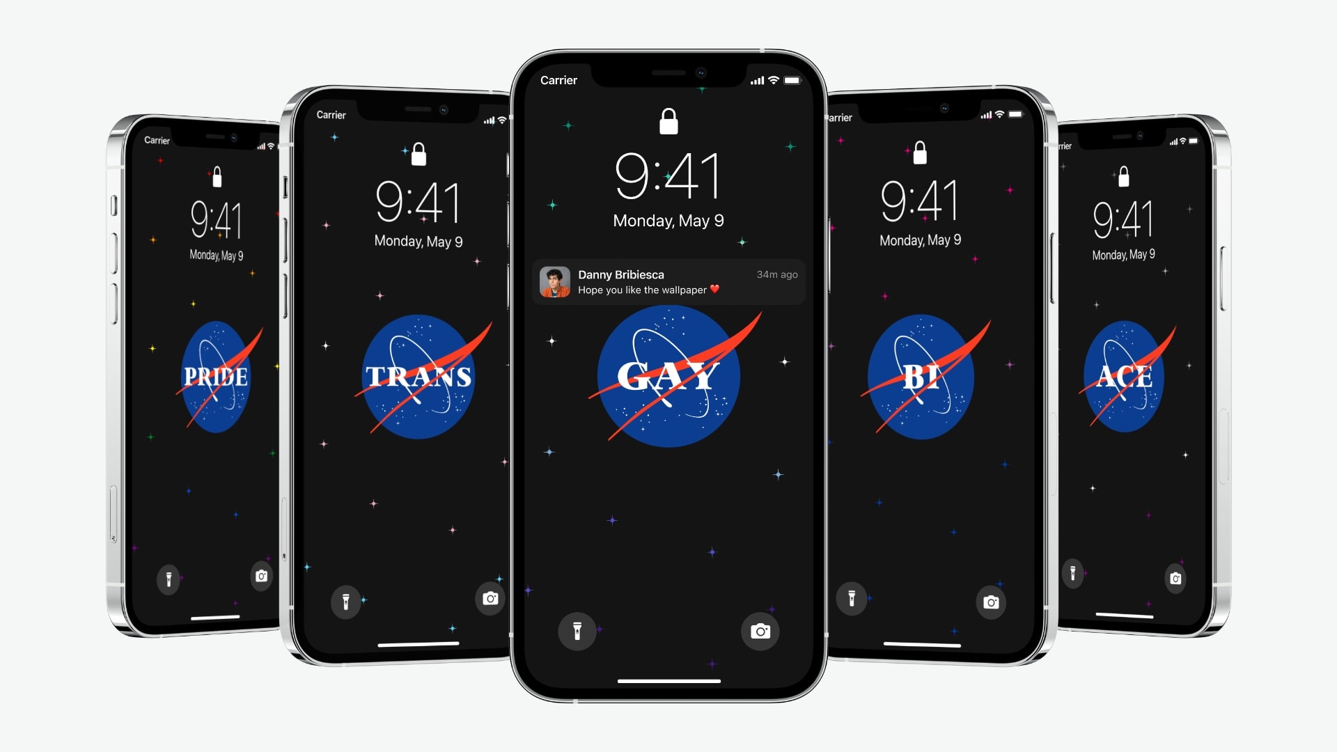 Charlie's Gay NASA Wallpaper from Heartstopper - Danny Bribiesca