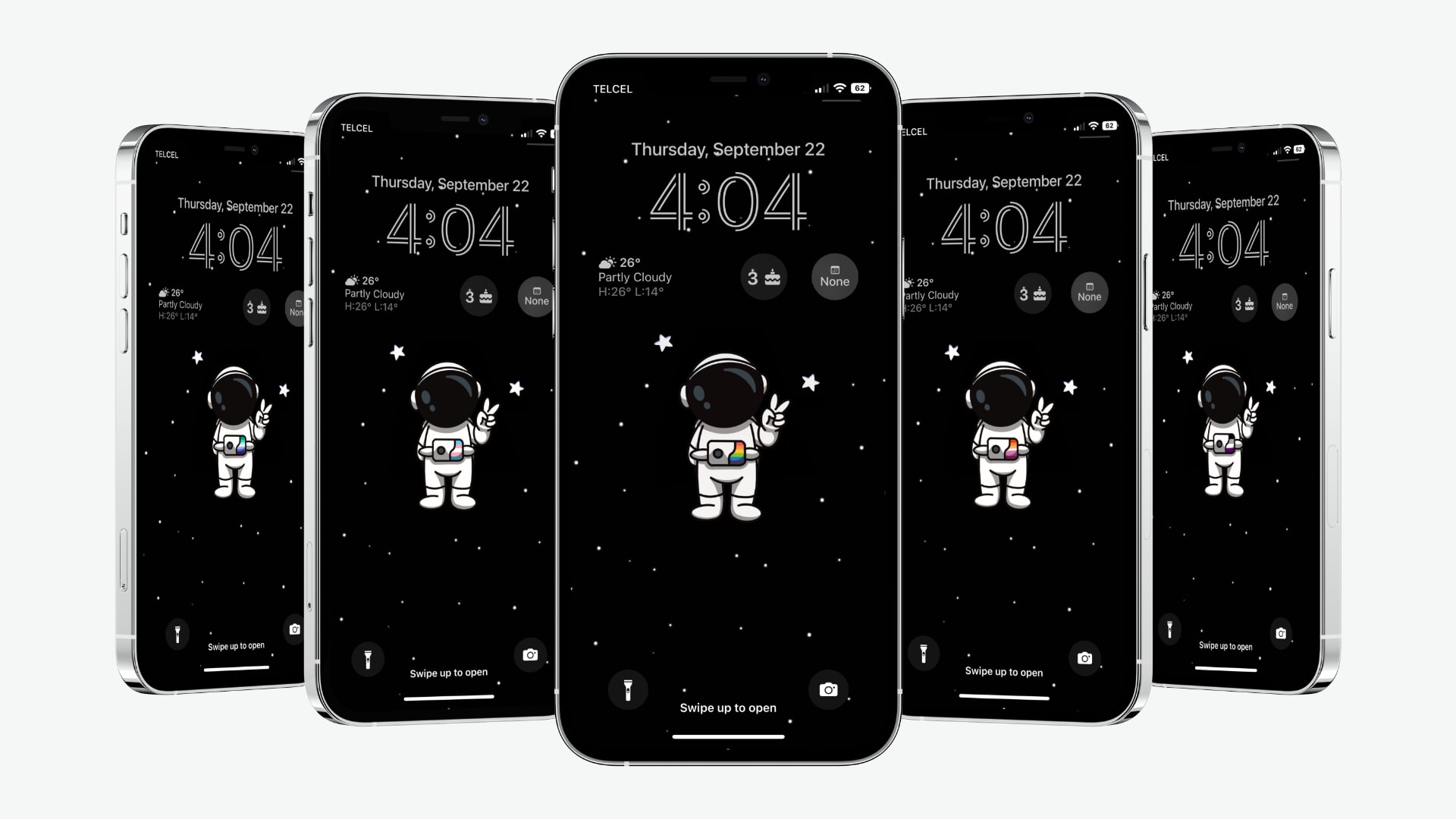 Astronaut LGBTQ+ phone wallpaper mock-up